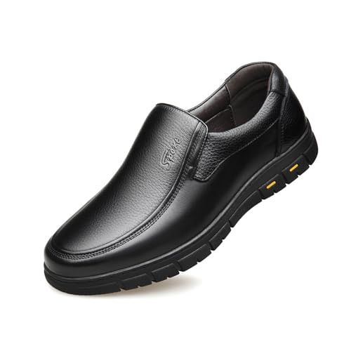 ADMLZQQ Men's Oxfords Formal Dress Shoes Leather Classic Business Shoes Slip on Shoes Office Wedding Loafers