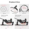 Z00M HB876E 2-PIN 4-Pistons E-Bike Electric Power-Off Hydraulic Brake Set with 180mm Rotors, Pre-Bled with Mineral Oil Brakes Kit for eBike, Mountain Bike, Road Bike #2