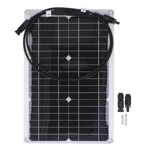 Painel Solar Flexível de 20 W 18 V, Placa de Carga Solar Monocristalina para Bateria de 12 V, Câmera de Segurança, Fora Rede, Carro de van Com Cabine de RV Marinho