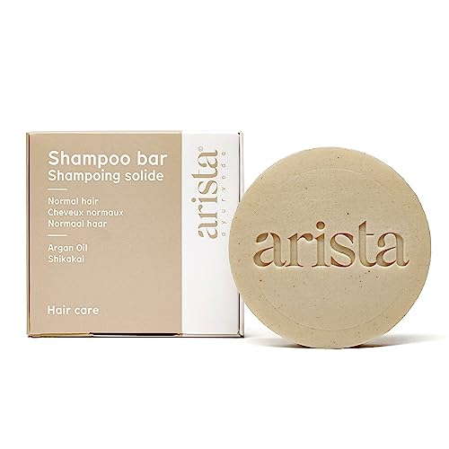 Arista - Barra de champú para cabello normal, sin sulfatos, Shikakai ni aceite de argán, paquete de champú sólido | Ecológico, vegano