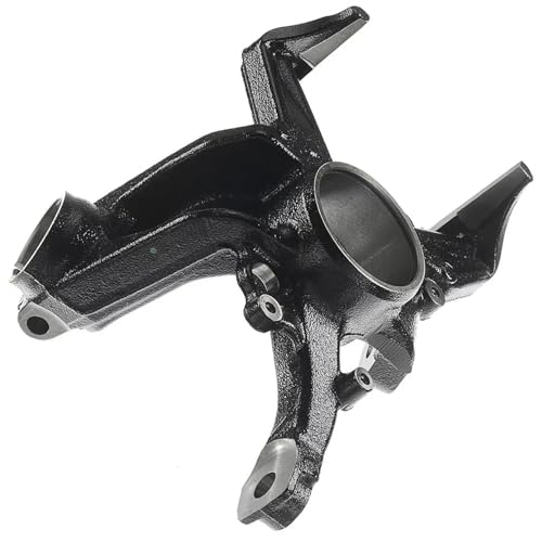 Image of Detroit Axle - Front Right Steering Knuckle for Volkswagen 1999-2005 Jetta, 2000-2007 Golf, 1999-2010 Beetle, Passenger Side Steering Knuckle Assembly 2001 2002 2003 2004 Replacement