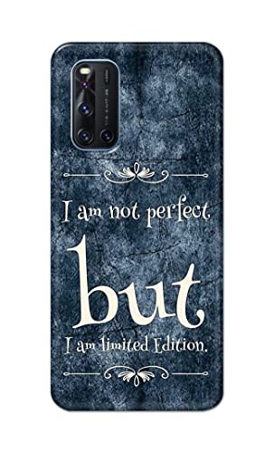 Image of Printed Hard Back Cover Case for Vivo V19 Back Cover (I Am Not Perfect I Am Limited Edition) -1803