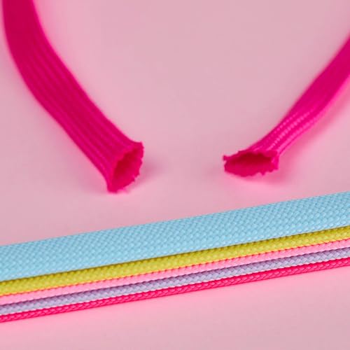 Image of Booyckiy 2 Pairs 2 /5 inch Flat Shoe Laces for Sneakers 31 Colors Shoelaces in 27 inch-72 inch