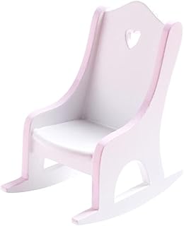 WHAMVOX Cadeira De Balanço Kidcraft Playset Reclinável Cadeira De Balanço Mobília Infantil Cadeira Em Miniatura Cadeira De Bonecas Em Miniatura Cadeira De Madeira Em Miniatura Cadeira