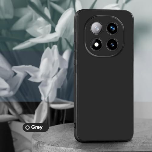 Image of Back Cover for Mi Redmi Note 14 Pro Plus 5G | Full Camera Protection | Premium Liquid Silicon Case | Flexible Bumper Case for Mi Redmi Note 14 Pro Plus 5G (Grey)