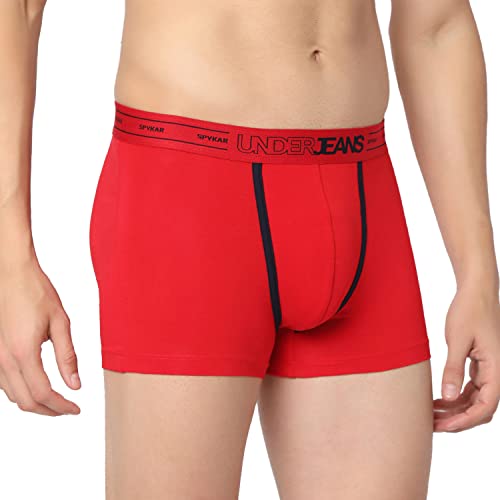 Image of Underjeans Men's Cotton Regular Fit Solid Trunk