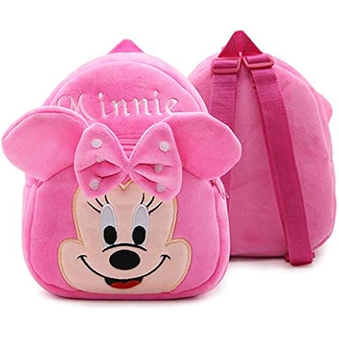 Toddler Backpack for Girls, Minnie Girls Plush Backpack, Kids Backpack Mini School Bag, Comfy Soft Plush Baby Girl Rucksack (23,5 * 21 * 10,5 cm) Cover