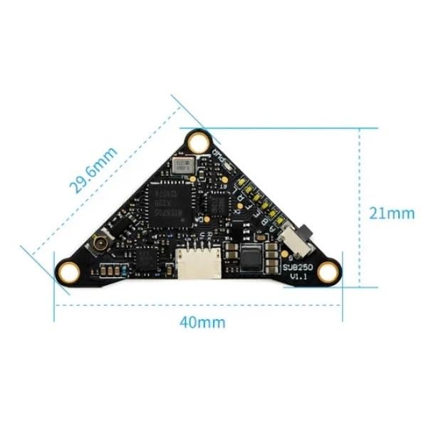 Für Sub250 Senden T400 VTX Sender Modul PitMode 25mW 200mW 400mW Umschaltbare Ausgangsleistung 5V Eingang FPV Drone Racing Quadcopter