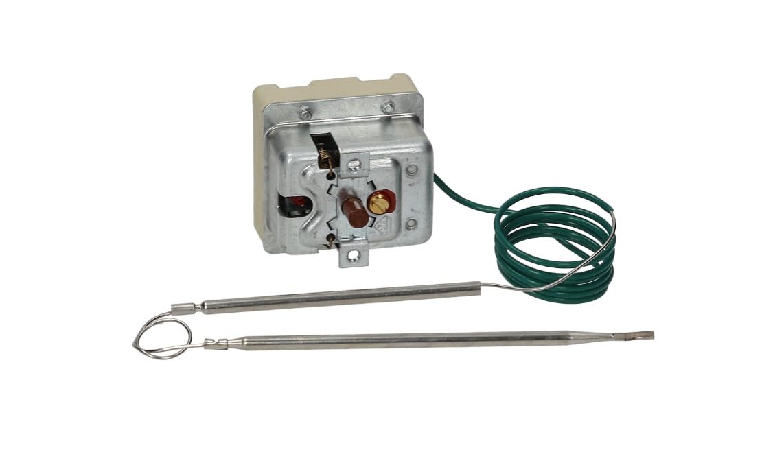 Termostato di sicurezza 3 fasi 230 °C EGO 55.32542.370 - Sonda 4 mm, lunghezza 120 mm, lunghezza capillare 900 mm - ricambio per attrezzature gastronomiche Mareno, Cookmax, Silko, Virtus