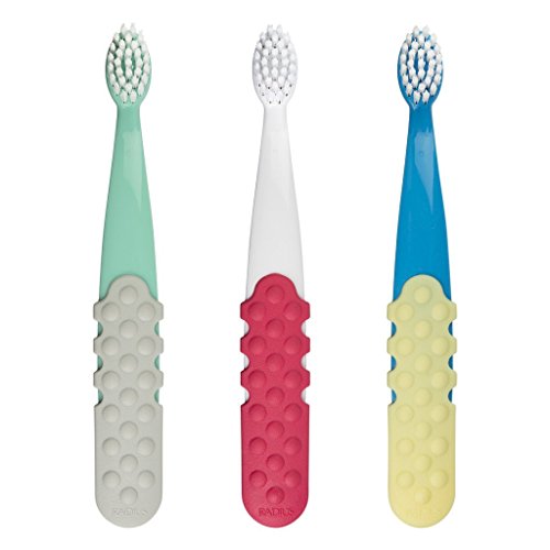 RADIUS Totz Plus Brush Kids Toothbrush Silky Soft BPA Free ADA Accepted Designed for Delicate Teeth...