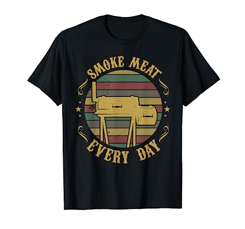 Funny bbq pit accessory gift idea for dad meat smoking lover t-shirt
