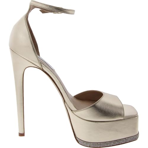 Steve Madden Womens Keeva Leather Ankle Strap Platform Heels3