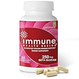 Immune Health Basics Ultra Strength Immunity - Clinically Proven Immune Support - Wellmune Highly Purified Beta Glucan - Gluten-Free, Non-allergenic, Non-GMO and Vegan Capsules - 30 Capsules, 250 mg