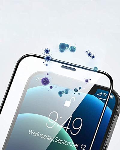 Pack of 2, Screen protector for iPhone 12 Pro Max [6.7 - Inch], Full Coverage Tempered Glass Film For iPhone 12 Pro Max (6.7") - Black