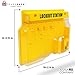 TRADESAFE Lockout Tagout Station, Loto Station Unfilled - No Lockout Tag Out Devices, Wall Mount Lock Out Tag Out Kit Board, Lockout Station with Lockable Cover, Yellow Polycarbonate Body