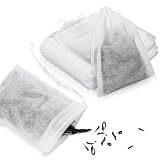 Molain 30 sacchetti per spezie per cucinare, sacchetti riutilizzabili con coulisse per formaggio per scolare zuppe, tè, spezie, 10,4 x 8,1 cm, sacchetti in rete bianca