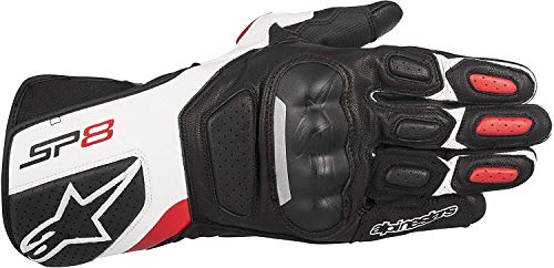 Alpinestars SP-8 v2 Handschuh schwarz/weiß M - Motorradhandschuhe