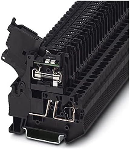 Phoenix Contact3036547 PHOE Sicherungsklemme ST 4-HESILED 24 (5X20) Fuse Clamp (5 x 20), Black