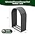A ANLEOLIFE Galvanized Steel Firewood Storage Shed Outdoor Corrugated Metal Log Rack, Heavy Duty Log holder Lumber Storage Stand -Arch Gray