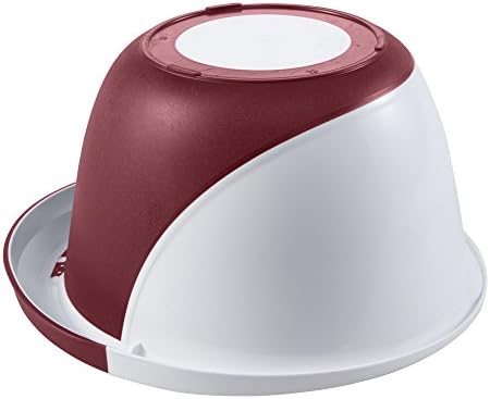 keeeper Mixing Bowl, Anti-Slip Design, 3.5 Litre, Carlotta, Wine Red