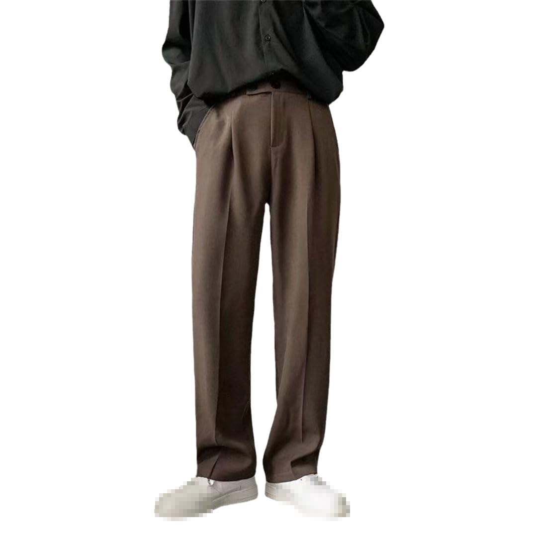 Vogrtcc Pantalones De Traje De Hombre Pantalones De Vestir Pantalones Formales De Oficina Informales Rectos Sueltos
