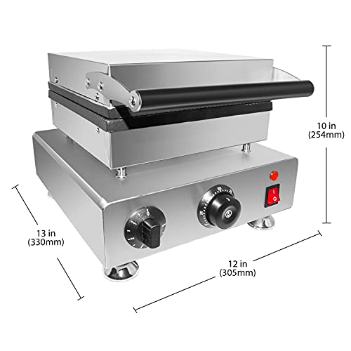 Genericpro Square Waffle Cone Maker | Ice Cream Cone Waffle Iron | Nonstick Coating | 110V #TOP1