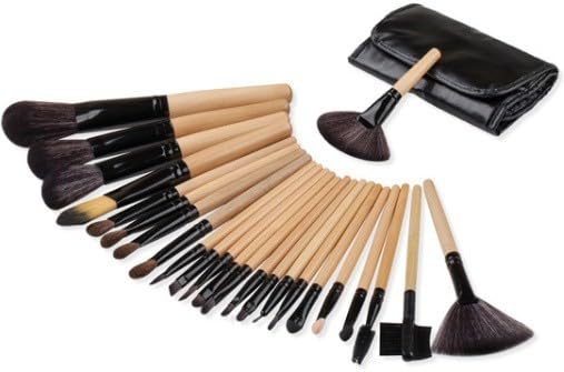 Bro Flame Celebrity Makeup Brush for Womens and Girls|24 PIECE PRO BLACK - MAKEUP BRUSH SET