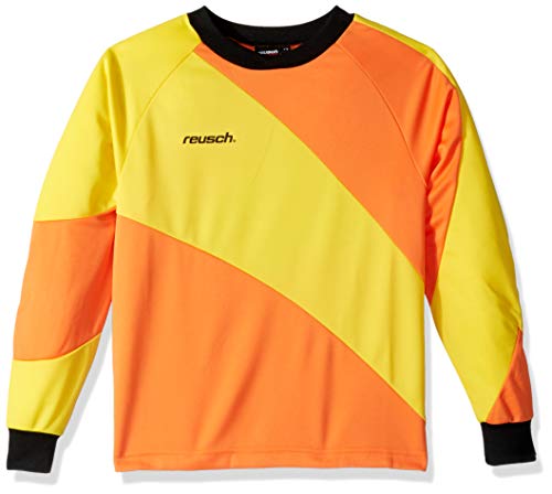 Reusch Prisma Long Sleeve Goalkeeper Jersey, Orange/Yellow, Youth Small