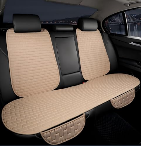 ���l���̃J�[�V�[�g�J�o�[ �̂��߂� Mercedes-AMG A 35 (2018?2024),�� ���z�c ���[�|�P�b�g�t��, �l�G�ėp ���l�����f�� �ԗp�V�[�g�J�o�[ ����~�� ���K, ��t�ȒP �ϖ�,A/Beige-1set rear [���s�A���i]