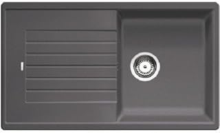 BLANCO ZIA 5 S PuraDur - Lavello Silgranit o.AF, colore: grigio roccia
