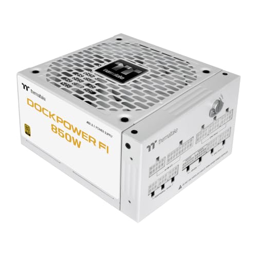 Image of Thermaltake Dockpower FI Snow 850W ATX 3.1 Modular 80+ Gold Power Supply