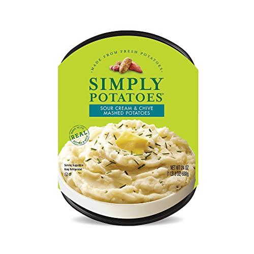 Crystal Farms Meat Simply Sour Cream and Chives Mashed Potatoes, 24 Oz