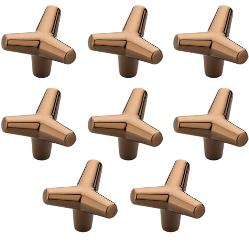 Image of Y Shape Knob for Drawer /Decorative Knobs and Pulls /Drawer Knob /Door Knobs for Drawers (Zinc /PVD Rose Gold Finish) Pack of 8-| 3 Years Warranty |