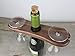 Frescorr - Wine Bottle & Glass Holder | Handmade Antique Wood(one of The World's Finest Wood) Stand for Wine for Two Glasses & Bottle (Dalbergia Sissoo)