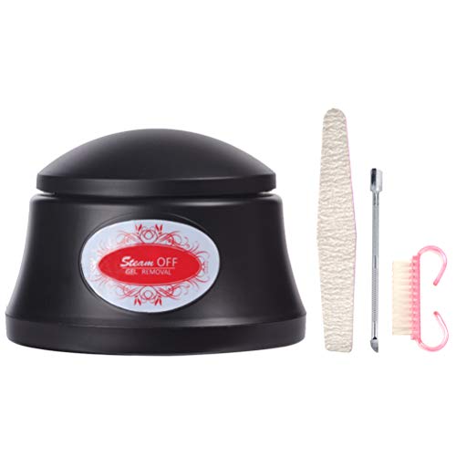 Gel Nail Polish Acrylic Steamer Remover Portable Harmless Nail Machine Nail Art Tools BLUETOP (electric,black)