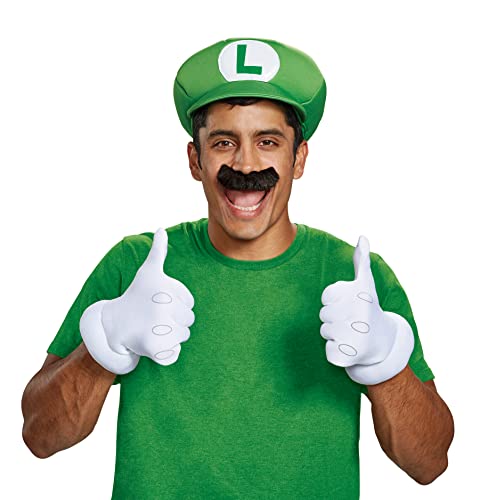 Super Mario Bros. Luigi Accesory Kit, Official Super Mario Bros. Accessory Kit for Adults