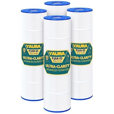 YAURA CL340 Pool Filters Cartridge Compatible with Jandy CL340, CV340, Replaces Pleatco PJAN85, Jandy R0554500, Unicel C-7459, Filbur FC-6405, 4×85 sq. ft, 4-Pack