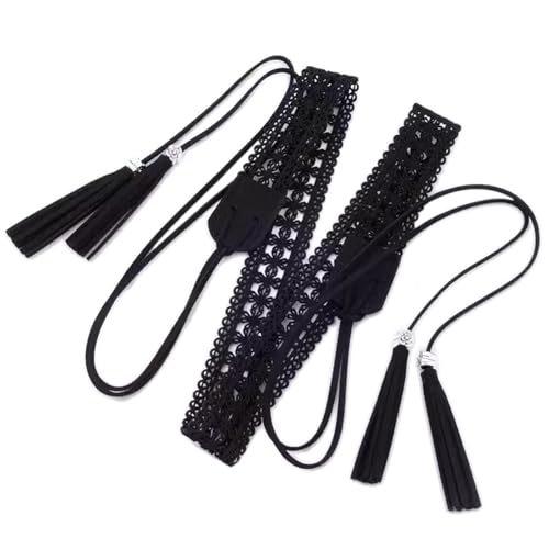 Cowgirl Waist Chain Casual Tie Belt Vintage Waist Ceinture Cowgirl Lady Belt Exquisite Hollow Flower Western Tie Belts For Wo