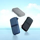 Estojo Case de proteção para eletrônicos AZUL, resistente à água Organizador Guardar Fone/Carregador/Cabo/Celular