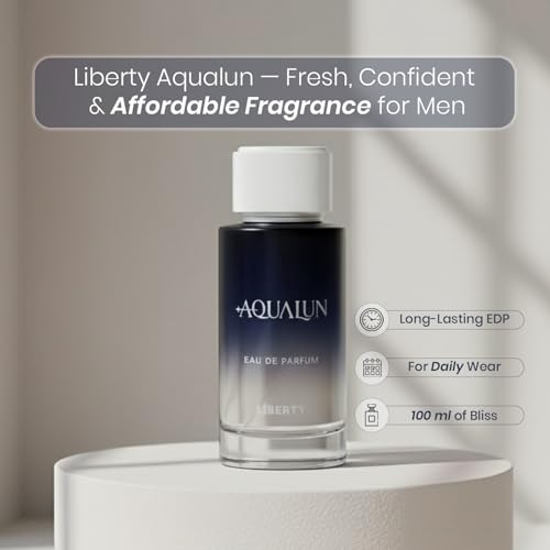 Image of Liberty Aqualun Luxury Fresh Long Lasting Perfume for Man | Eau De Parum 100ml | Lemon, Black Current and Lily Notes | Citrus and Floral Premium Fragrance for Men
