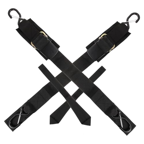 WHAMVOX Boat Tie Down Straps for Trailer Durable Transom Straps Easy Installation Versatile Use