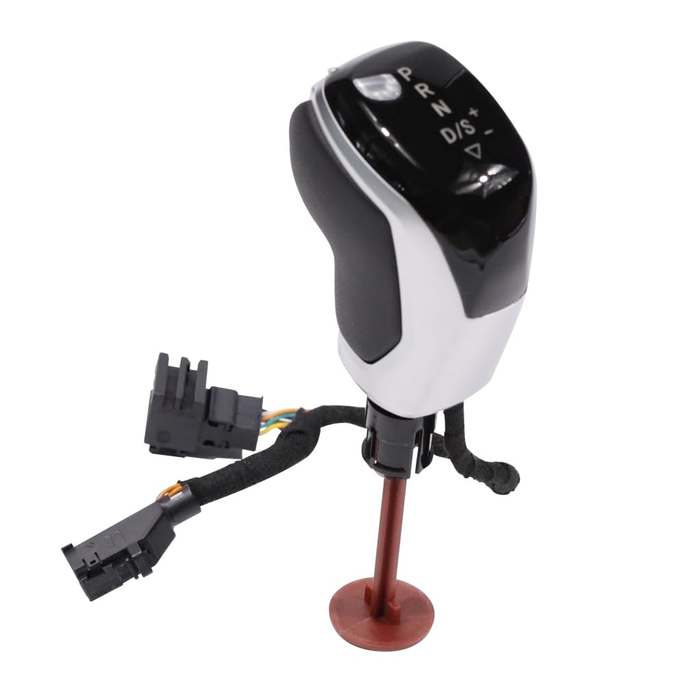 Hacreyatu LHD Automatic LED Gear Shift Knob Retrofit Kit Fit for VW Golf MK6 MK7 Passat B7 B8 Tiguan MK2 Polo (LED-Red)