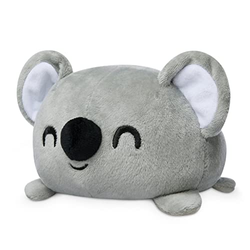 Teeturtle - The Original Reversible Koala Plushie - Gray - Cute Sensory Fidget Stuffed Animals That Show Your Mood 3.5 Inch #TOP1