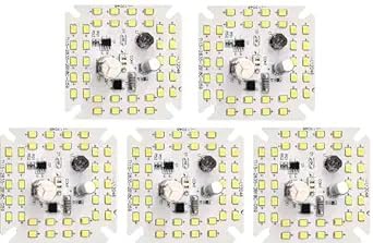 StrawHat 50 Watt Super Bright ALPHA DOB MCPCB Driver on Board LED Lights Raw Material Electronic Kit for Bulb | 44 SMD LED On Board | Cool White (5)