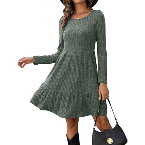 Zetieny Long Sleeve Jumper Dress for Women Cover