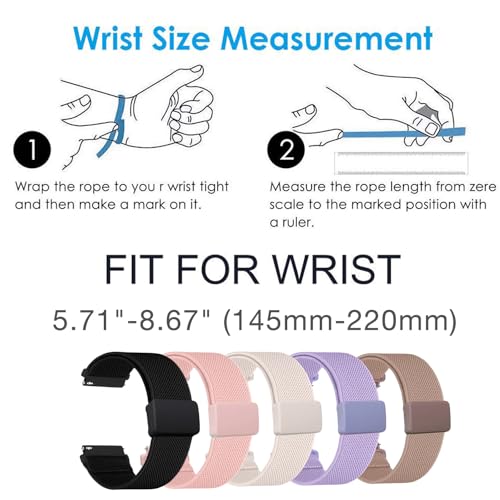 Correa elástica 18mm con cierre magnético para Garmin miniatura 6