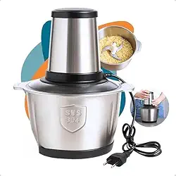 Processador Triturador Picador Moedor de Alimento 2 litros em Inox Carne Legumes Vegetais 220v 850w Potente Multiprocessador Premium