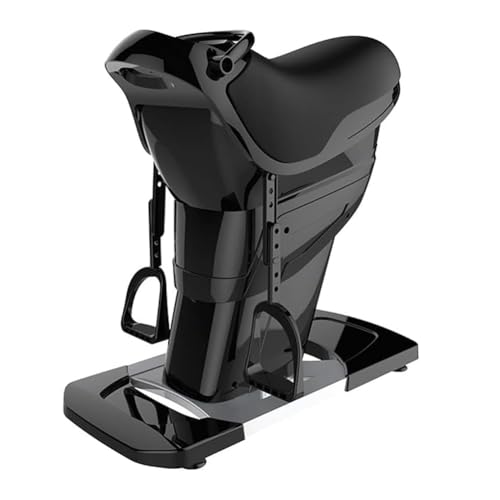 KK-GAL Home Horse Riding Simulator, Electric Horse Riding Machine, Home Gym Workout Device, Booty Exercise Machine, Household Body Curvy Machine, HIPS & Legs & Calves Machine,Black