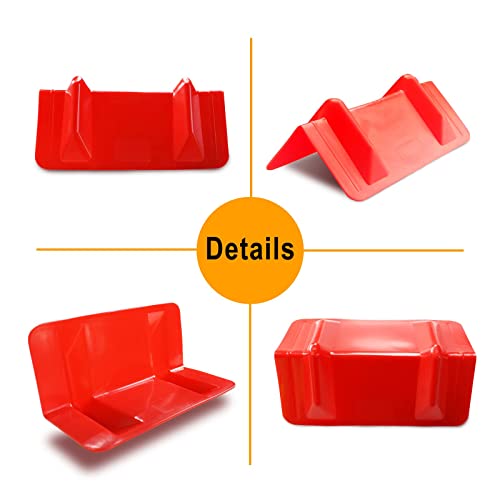 Enj 20 Pack Flatbed Edge Protectors For Cargo Loads Corner Protectors Flatbed Used Together With Webbing To Protect Cargo, Red #TOP2