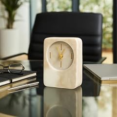 Decorative Marble Clock for Living Room Decor Smal Desk Clocks for Office, Console Table, and Decorative Marble Clock for Living Room Decor Smal Desk Clocks for Office, Console Table, and item